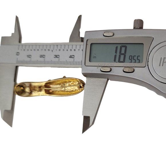 1928 Brand Gold Tone Clear Rhinestone Shoe Brooch Pin K690 - Picture 7 of 8